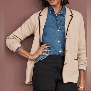 NWT $ 129 j.jill Woman’s Wearever Double-Knit Sweater-Jacket, Sz S